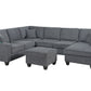 U shape Sectional Black or Gray