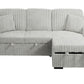 Corduroy Pullout Sectional