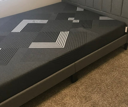 Gray memory foam mattress