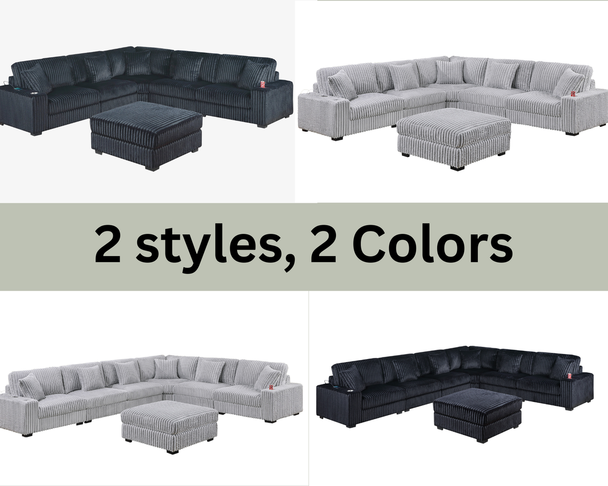 Jumbo Corduroy Customize Sectional