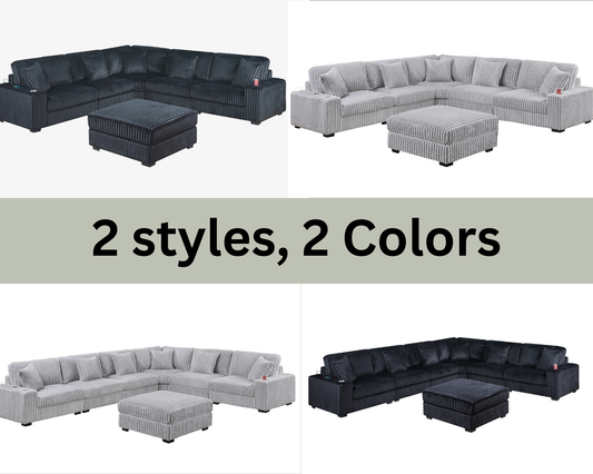 Jumbo Corduroy Customize Sectional