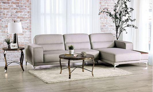 Gray Modern Fabric Sectional