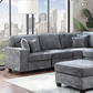 Chenille Gray Sectional