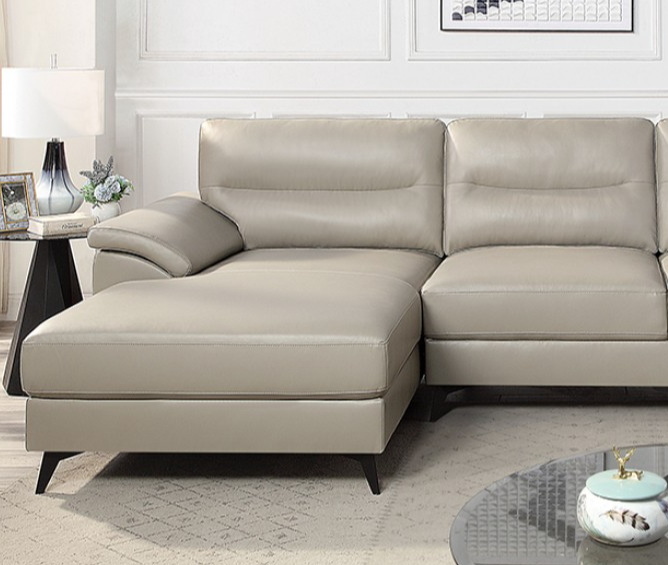 Taupe Mid-Century Modern Sectional