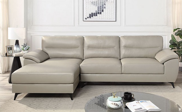 Taupe Mid-Century Modern Sectional