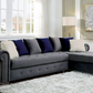 Modern Velvet Tufted Sectional