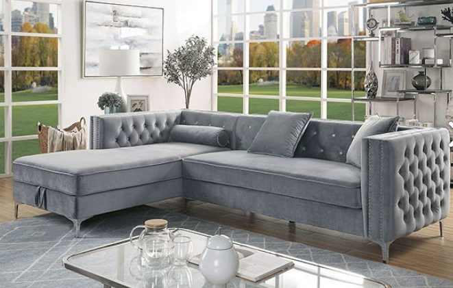 Chic Tufted Modern Sectional