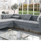 Chic Tufted Modern Sectional