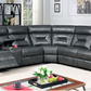 Gray Breathable Leather Sectional