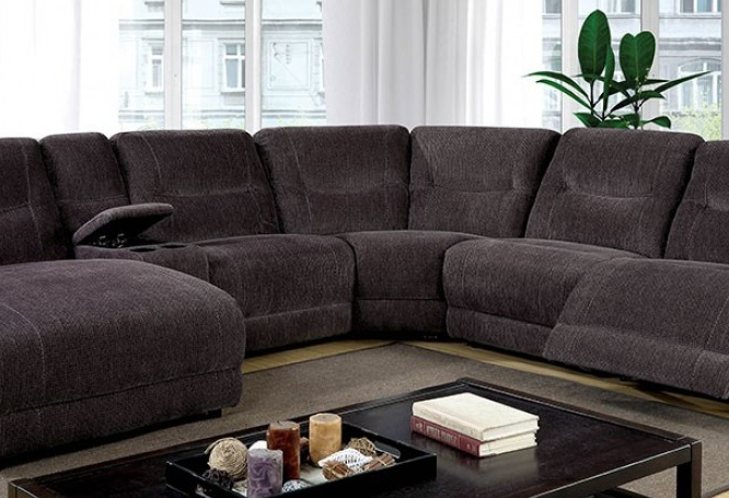 Gray Chenille Sectional