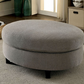 Warm Gray Chenille Rounded Sectional