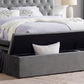 Velvet Tufted Modern Bedframe with Storage