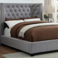 Gray Tufted Modern Bedframe