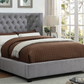 Gray Tufted Modern Bedframe