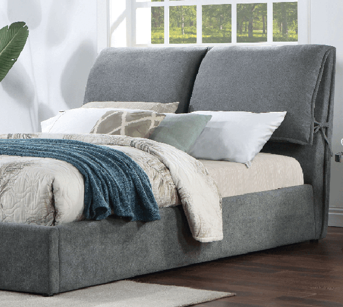 Gray Contemporary Platorm Bedframe