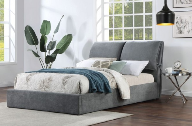 Gray Contemporary Platorm Bedframe