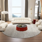 Modern White Chenille Sofa Loveseat Chair