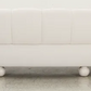 Modern White Chenille Sofa Loveseat Chair