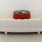 Modern White Chenille Sofa Loveseat Chair