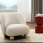 Modern White Chenille Sofa Loveseat Chair