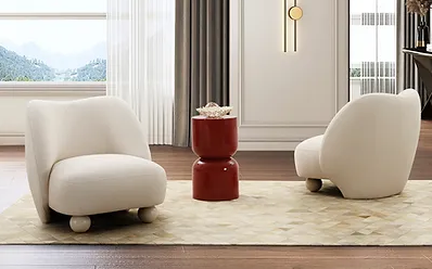 Modern White Chenille Sofa Loveseat Chair