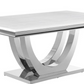 Rectangular Marble Dining Table with 6 Chairs