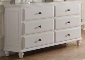 White Bedframe, Dresser, Chest, Nightstand options