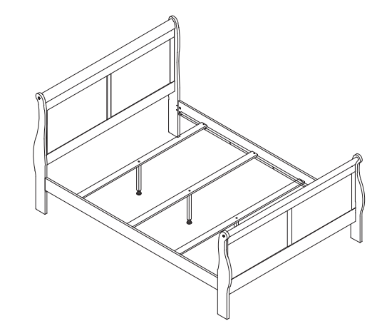Gray Bedframe, Dresser, Chest, Nightstand options