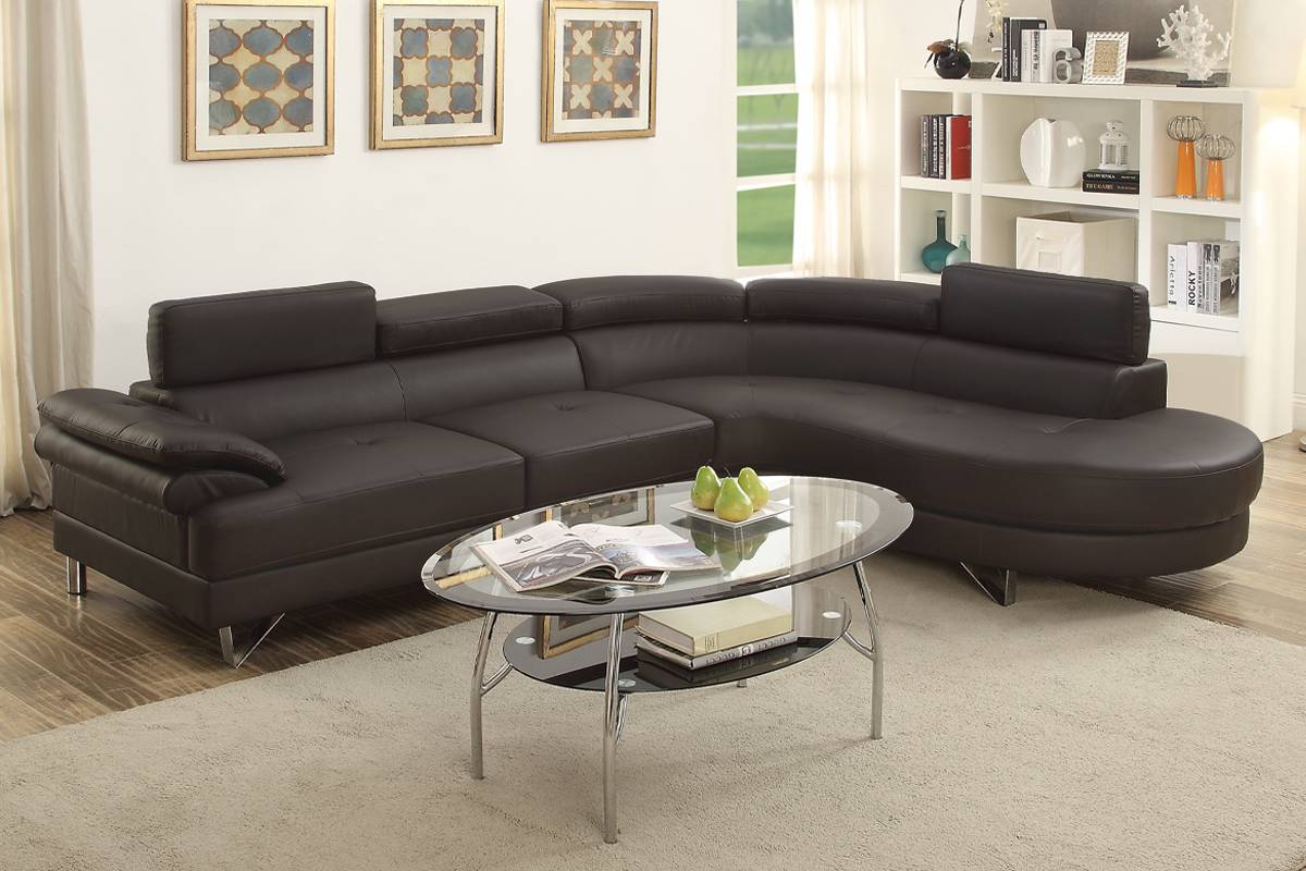 Luxury Faux Leather Sectional