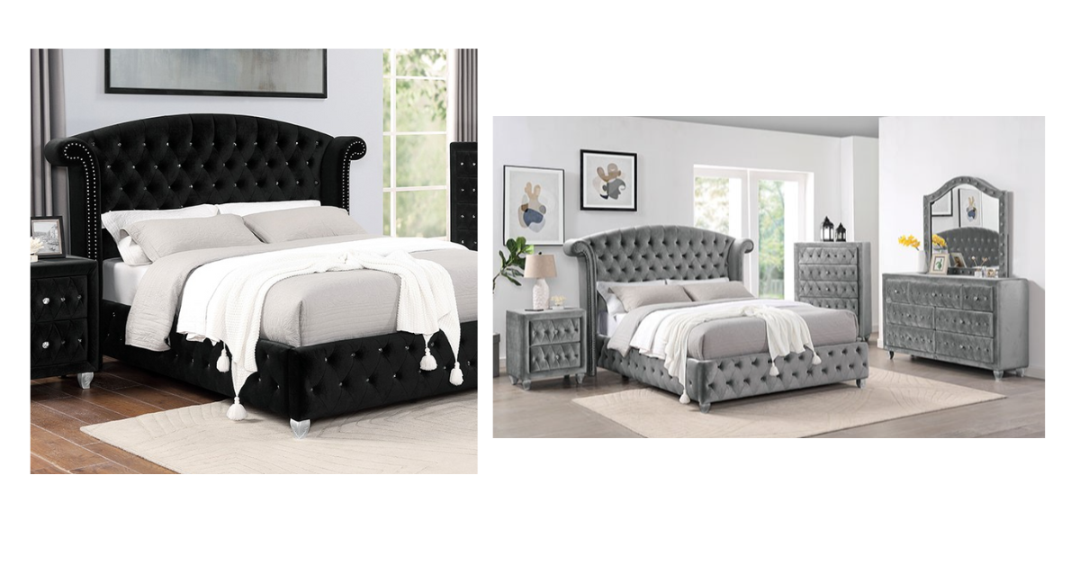 Glam Velvet Tufted Bedframe