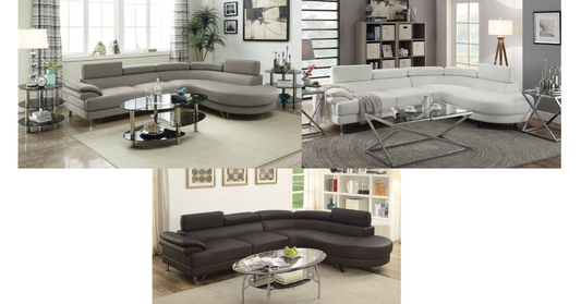 Luxury Faux Leather Sectional