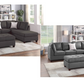 Microfiber 3-Piece Sectional Set W/ Ottoman