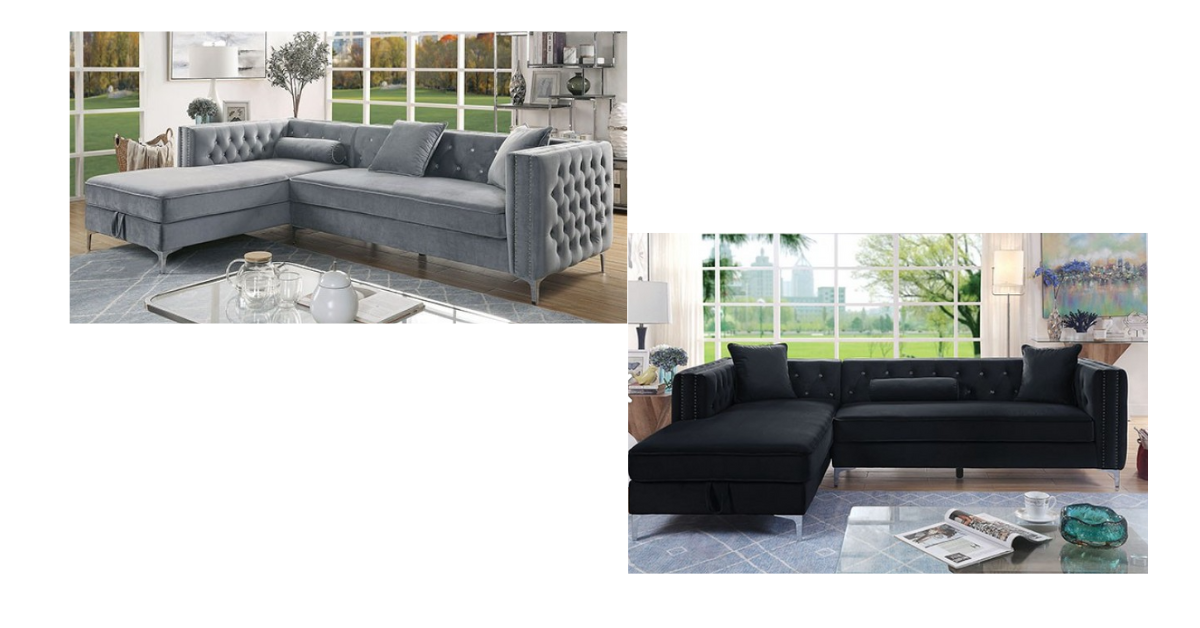 Chic Tufted Modern Sectional