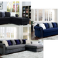 Modern Velvet Tufted Sectional