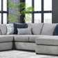 Gray Chenille Sectional
