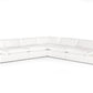 Divani Casa Kelly - Modern White Fabric Sectional Sofa