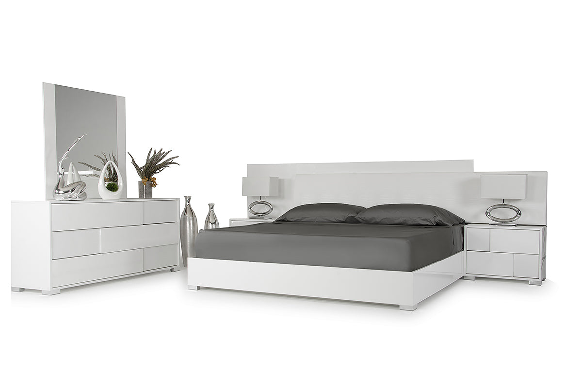 Modrest Monza Italian Modern White Bed