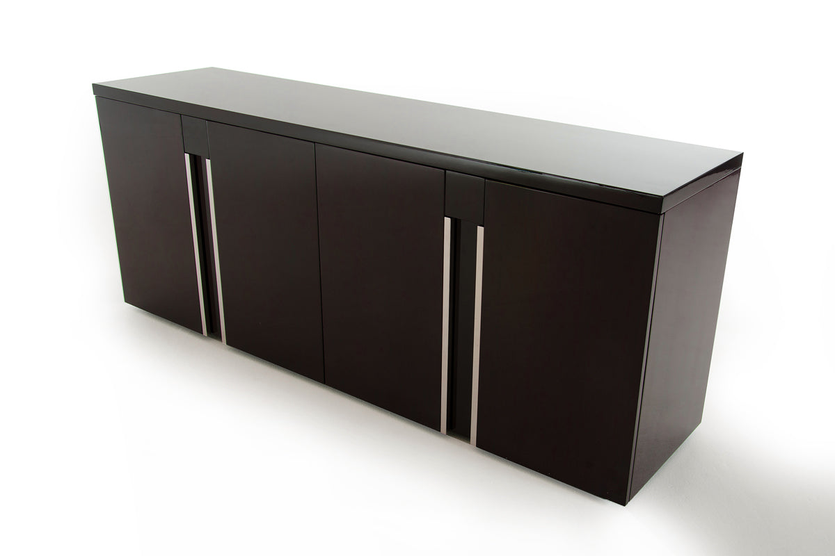 Modrest Christa Modern Ebony High Gloss Buffet