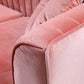Divani Casa - Rachel Modern Pink Velvet Left Facing Sectional Sofa
