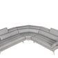 Divani Casa Graphite - Modern Grey Leather Left Facing Sectional Sofa