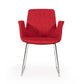 Modrest Altair Modern Red Fabric Dining Chair