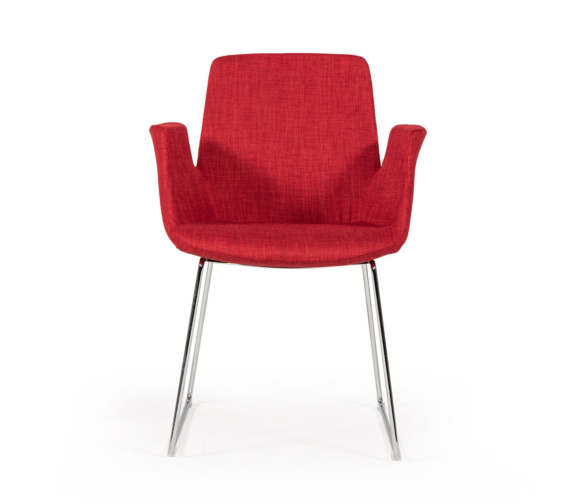 Modrest Altair Modern Red Fabric Dining Chair