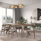 Modrest Kennedy Modern Walnut Dining Table