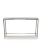 Modrest Agar Modern Glass & Stainless Steel Console Table
