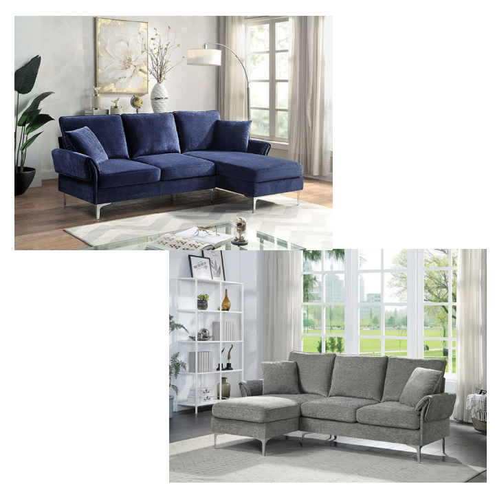 Modern Chenille Sectional