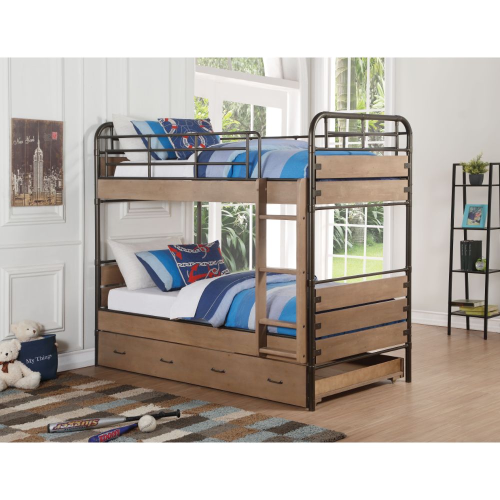 Adams Twin/Twin Bunk Bed & Trundle