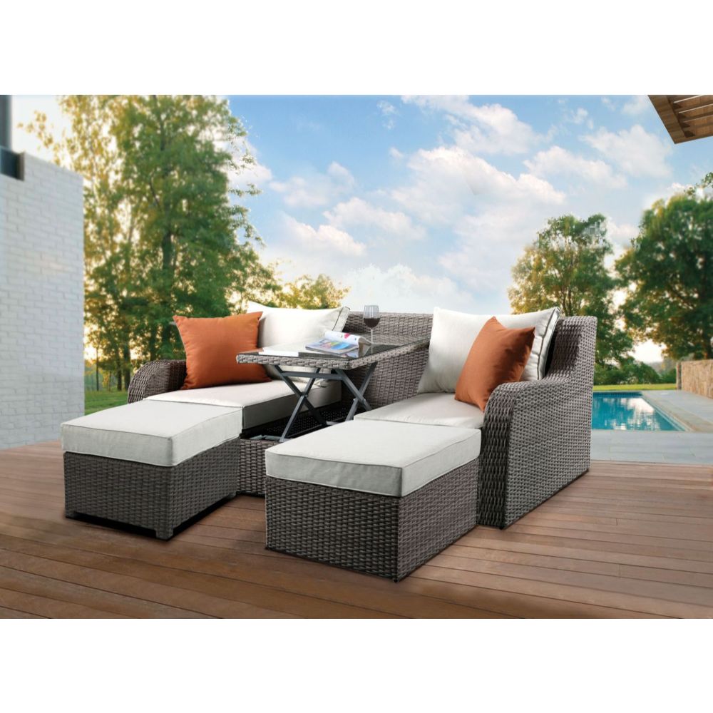 Salena Patio Sofa & Ottoman