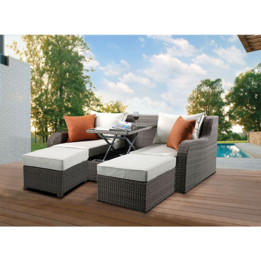 Salena Patio Sofa & Ottoman