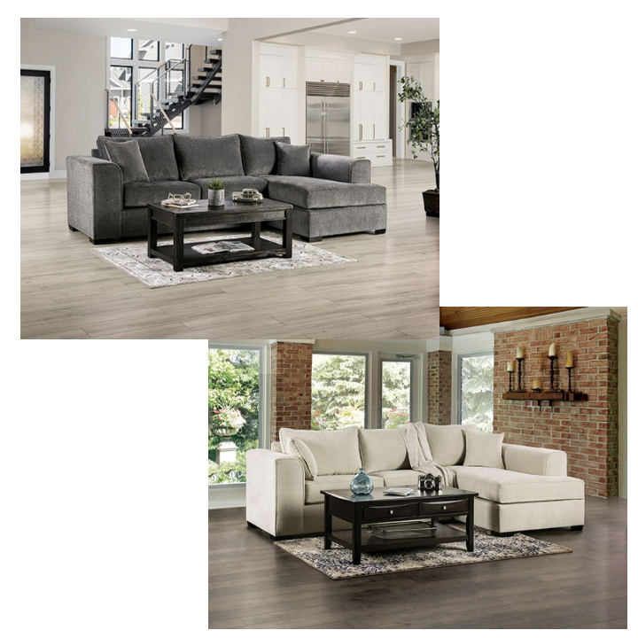 Modern Chenille Sectional