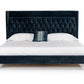 Modrest Wales Modern Blue Fabric Bed